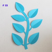 자이언트 플라워 인공 잎 배경 거대한 종이 정글 사파리 웨딩 파티 장식 베이비 샤워 화환 큰 포도 나무, 22 No 22_01 15CM