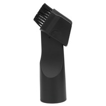 범용 진공 청소기 부품 2-in-1 플랫 흡입 브러시 헤드 내부 직경 32mm, 검은색