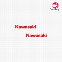 카앤블리 가와사키 kawasaki 로고 차량용 데칼스티커 CNG-31, 옐로우
