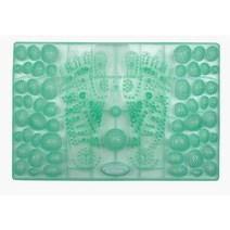 발바닥 지압판 경혈매트 CT-720K, 1개, 투명그린