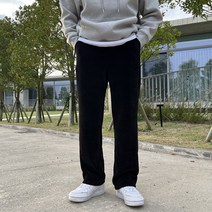 남성 포근 코듀로이 밴딩 세미와이드 팬츠