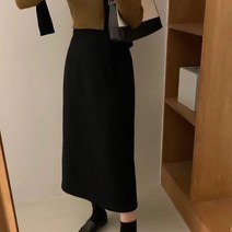 르누아르 슬릿 일자핏 스커트