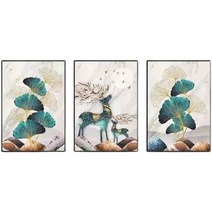모던 북유럽 침실 거실 벽면 인테리어 벽화 장식품 3종 세트, 1