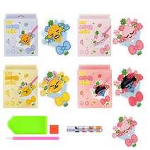 어린이보석십자수 카카오프렌즈 스티커 구슬 비즈 diy, 스티커보석퍼즐땡큐프렌즈어피치