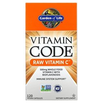 Garden of Life (가든 오브 라이프) Garden of Life Vitamin Code RAW Vitamin C 250 mg 베지 캡슐 120정, 4개