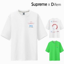 슈프림 정품 5부오버핏반팔 슈프림에브리띵 M~5XL 빅사이즈 남녀공용 반팔티셔츠 반팔 티셔츠