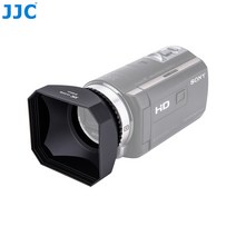 JJC 캠코더 DV 사각 후드 30 37 43 46 58mm 캐논 LEGRIA HF806 R86 Sony FDR-AX700 HDR-CX680 Panasonic JVC, lh-dv30b