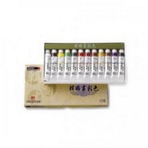 [∂LL7] 신한 한국화 물감 세트 20ml 12색 미술용 그림 화물감 수업 동양화 학습용 학교 수업용 교육용 학원_h§eEA, §본상품§e, 기본⊙옵
