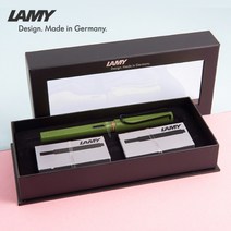 라미 만년필 사파리 오리진 실속세트 (2색상), 각인있음+포장없음, 사바나 그린, M