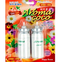 벽붙이는 공기 방향제 리필2개 복숭아 충전 교체 용액 캡슐 총알 탈취재 교채품 교환 냄새제거 향기 향수통