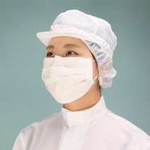 케이엠 방진모 제전 모자 무진모 크린룸 작업모 1P C1, 옵션/화이트L