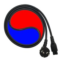 아이티플러스 노트북 3구 크로바 어댑터 전원 파워 코드 케이블 AC코드 10A 국산 인증 정품, 1.5m