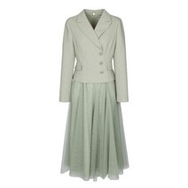 베스띠벨리 2022봄 자켓 배색 롱 원피스2508MI