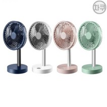 SOBE 미니 무선 선풍기 4단 풍속 자동회전, 핑크