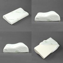 뱀부화이트 메모리폼경추베개 경추베게 메모리폼경추배게 메모리폼베개 경추목배게