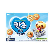 롯데 칸쵸 끼리크림치즈 196g 신상과자 사무실간식 유치원 탕비실 어린이집 비품, 28개