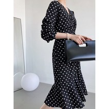 코지야드 WUYUN 가을원피스 머메이드 도트원피스