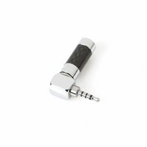 로듐도금 ㄱ자형 2.5MM 2.5 4극 단자 2.5 4극 플러그 실버카본, 실버카본_W06E28A_모델명/품번_상세페이지참조