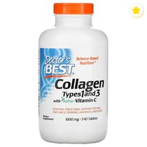 닥터스베스트 콜라겐 1형 3형 펩탄 비타민C 함유 1000mg 540정, 1개, 기본