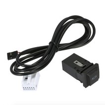 VW1 RCD510 RCD310 RNS315 JETTA 5 MK5 골프 6 MK6에 대한 케이블 하네스 소켓의 자동차 AUX 스위치 인터페이스 어댑터