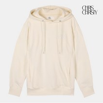 크리스크리스티 크리스크리스티 백폴디드 절개 로고자수 후드티셔츠_CREAM / KKMALWFDP06_M3K1