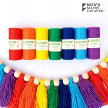 (10+1)마크라메 뜨개재료 가방실 팔찌실 태슬실 프렌드쉽얀(60M), 프렌드쉽-42