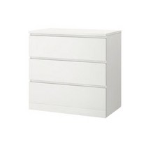 이케아 MALM 말름 3칸서랍장/옷장/와이드서랍장, 블랙브라운_303.546.22