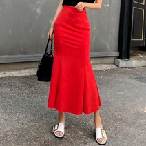 퍼니걸스 속밴딩 비비드 머메이드 롱 스커트_8051