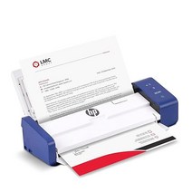 HP 컴팩트 데스크탑 듀플렉스 USB 모바일 문서 및 사진 스캐너 자동 공급 트레이 포함 휴대용 양면 디지털 스캔 모델 HPPS200 가정 사무실 PC MAC용 Work