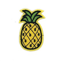 열접착식 와펜 파인애플2 88 자수 패치 다림질 와펜