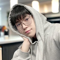 가벼운 패션 블루라이트차단 자외선차단 안경 베이지색