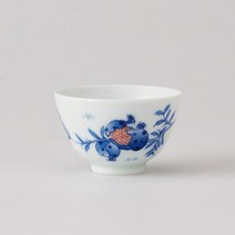 [2312332] 경덕진 청화 석류 찻잔, 단품