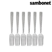 [삼보넷[sambonet]] [삼보넷] 시에나 양식 커트러리 케이크 포크 6p, 상세 설명 참조
