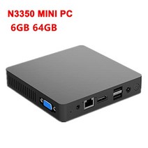 미니피씨 스틱pc 미니pc 팬리스 미니 PC 인텔 셀러론 N3350 윈도우즈 10 6GB RAM ROM 128GB SSD 1000M LAN, 04 6G 64G add 256GB SSD_02 AU, 04 6G 64G add 256GB SSD_02 AU