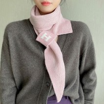 [엔젤D] 여성 보카시 H고리 쁘띠 니트 목도리
