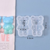 에폭시 수지 경화제 본드 퍼티 아크릴 1PCS 크리스탈 에폭시 수지 금형 3D 프랑스 불독 실리콘 UV DIY 홈, 03 3