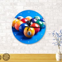 [천삼백케이] [꾸밈] pc424-당구장(원형)인테리어벽시계, 이미지3