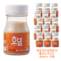 효밀 [효밀]+[유산균발효식 플러스], 15개입, 80ml