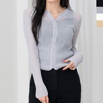 여성 린넨 가디건