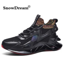 SnowDream 통기 신발 키높이 신발 초경량 남자 캐주얼 신발 스포츠 신발