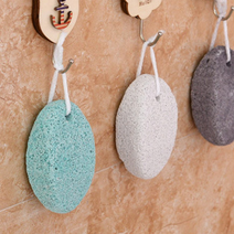 원형돌 고리형 뒤꿈치 각질제거 돌스크래퍼 풋스크럽 굳은살 발때밀이, 1개, 1개