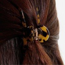 숱없는분 올림머리 머리집게핀 나들이룩 심플헤어핀, 1개, 1)루나 바나나 집게핀(핑크)