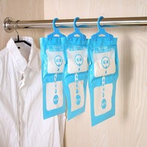 식용 염화칼슘 제습제 만들기 옷걸이형 습기 제거 투습지 산소 흡수제 반영구 서랍형 옷걸이 리필 흡습제 방 스탠드형 방부제교수형 옷장 교수형 가 옷장 캐비닛 옷장 제 건조제 지, 푸른, 1pic