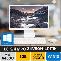 LG 24V50N-LRP1K 영상편집 주식용 가정용 업무용 싼 줌 좋은 컴퓨터 PC 견적, 램 8GB/SSD256GB, 윈도우11홈