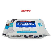 유니크앤몰 불스원 다용도 크리너티슈70매(찌든때 제거 오염방지 세정제 물티슈 클리너), 4개