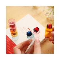 Lieto 데코 스탬프 3색 다꾸 폴꾸 도장 펜타입 롤링 편지지, 패드GY003333