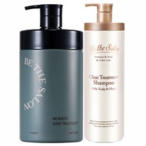모먼트 헤어 퍼퓸 트리트먼트 1000ml 1개 + 샴푸 지성용 1개비더살롱