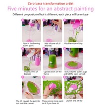 아크릴페인트 60ml 투명 실리콘 오일 나사 보호 뚜껑 컴팩트 휴대용 아크릴 붓기에 이상적 DIY 수제 공예품 2.02oz/병, 한개옵션0