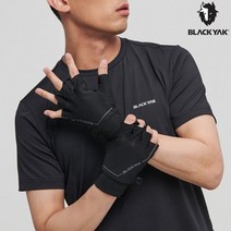 블랙야크 기능성 반장갑 남녀공용 등산 배달 올메쉬하프글러브U 2BYGVS1906, BLACK