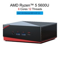 미니PC 데스크탑 고사양 chatrey an1 windows 11 ryzen 5 4500u ryzen 5600u 게임용 컴퓨터 nvme ssd 3x4k60ghz 출력 2.5g, 라이젠 5 5600u, 램 없음 스토리지 없음, 우리를
